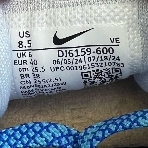 Nike React Pegasus Trail 4 running shoes Women's 8.5 Pearl Pink wolf grey - Picture 8 of 10